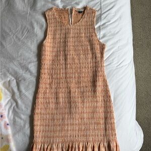 Sleeveless Orange Textured Dress- Never been worn American Eagle